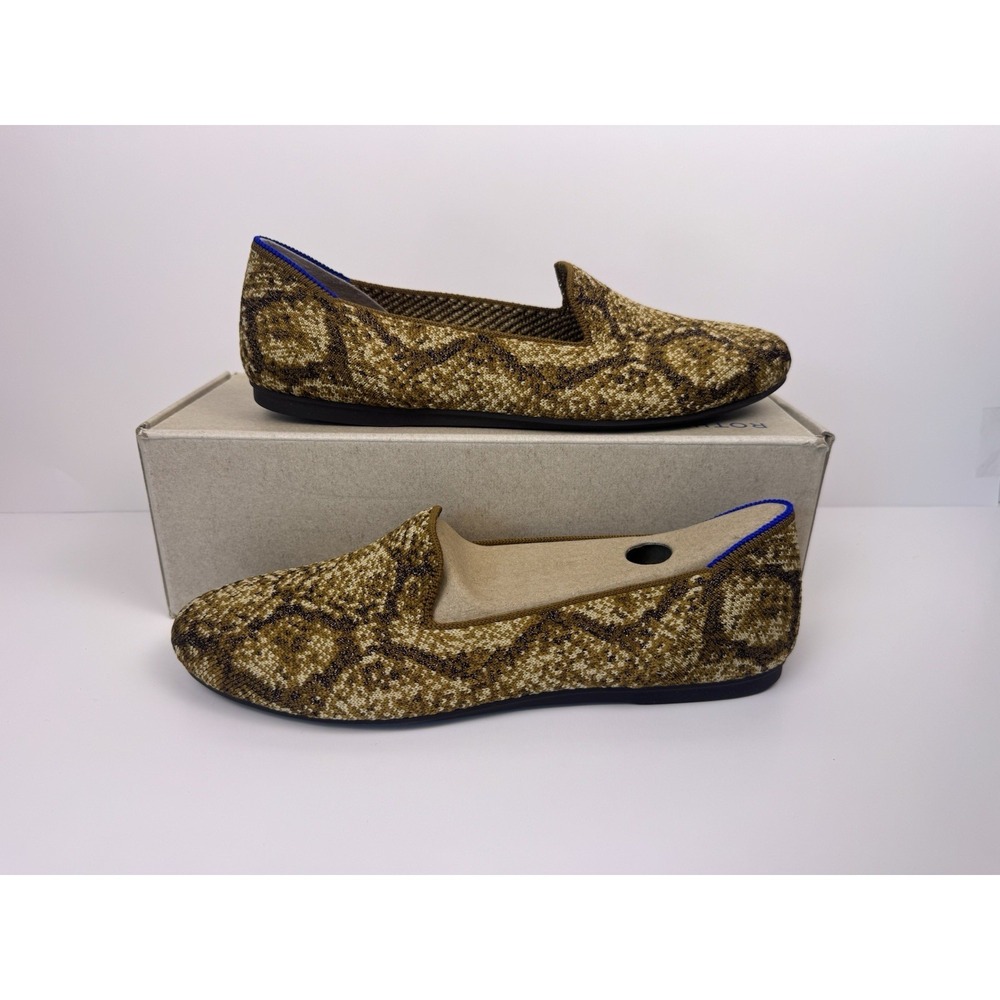 Rothy's The Loafer Bronze Python Flats Women's Size 8.5 Flats 003-217